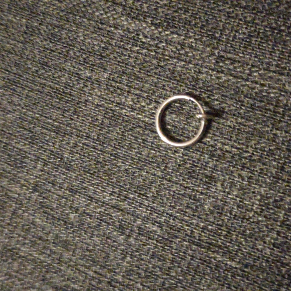 Silver Clip ON Nose Ring
